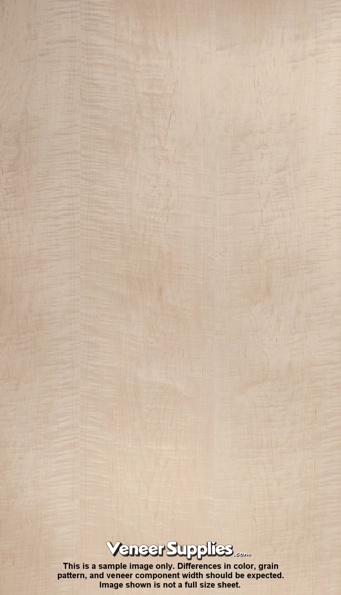 Premium Grade Flat Cut Curly Maple Veneer: $169.00 each